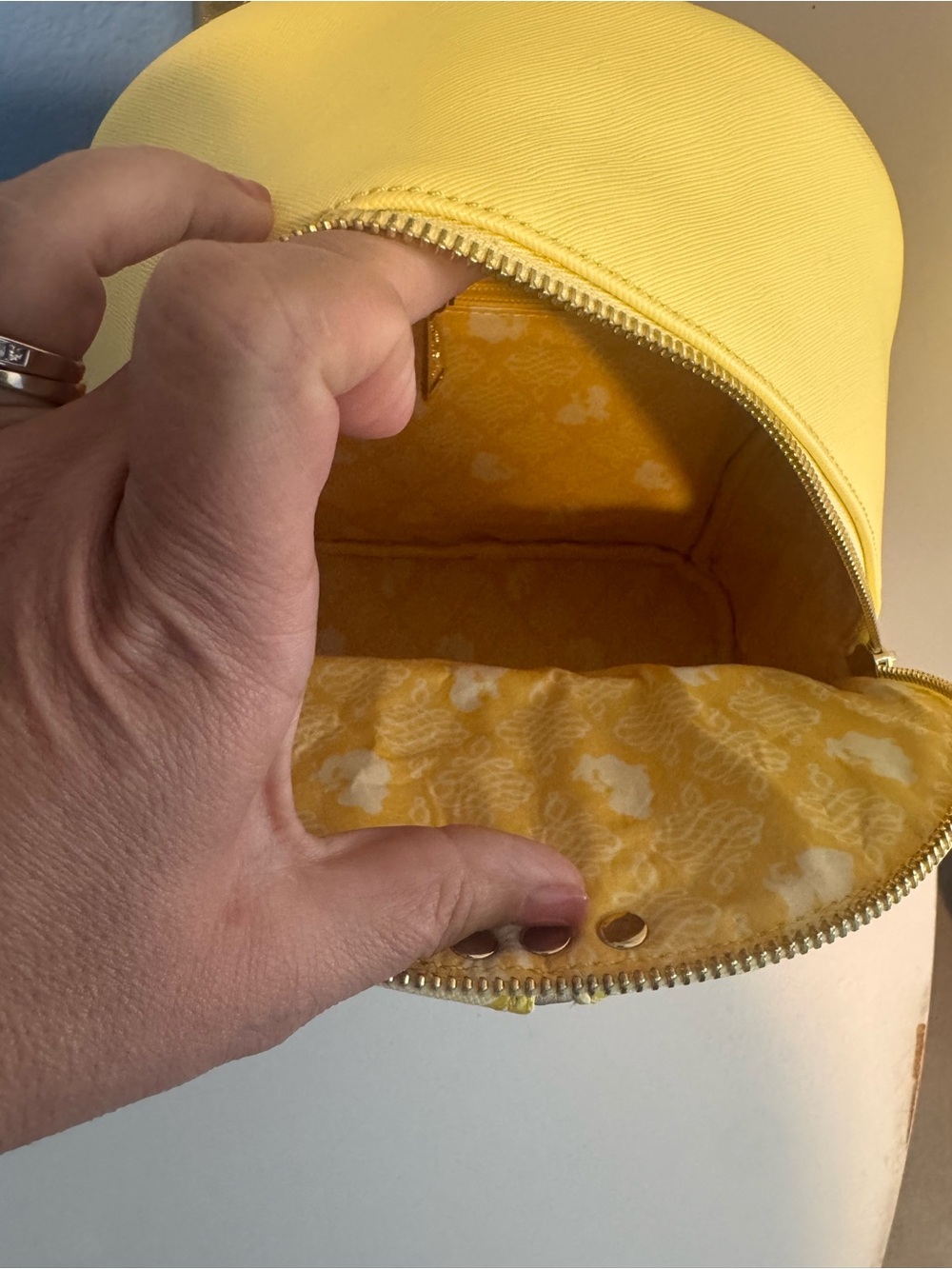 Loungefly Yellow Scallop Mini Backpack - Picture 7 of 9